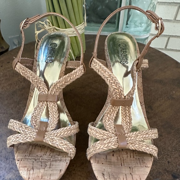 Carlos by Carlos Santana Tan Sandals - Picture 1 of 7